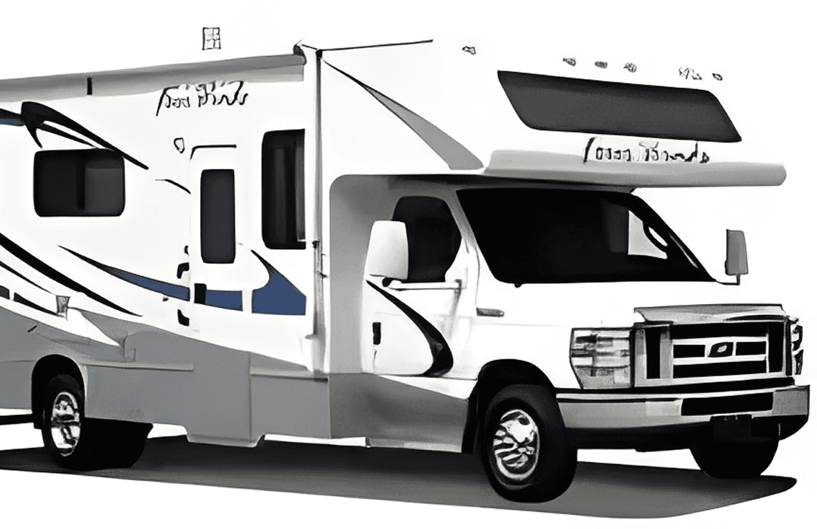 Sleek RV ready for travel adventures